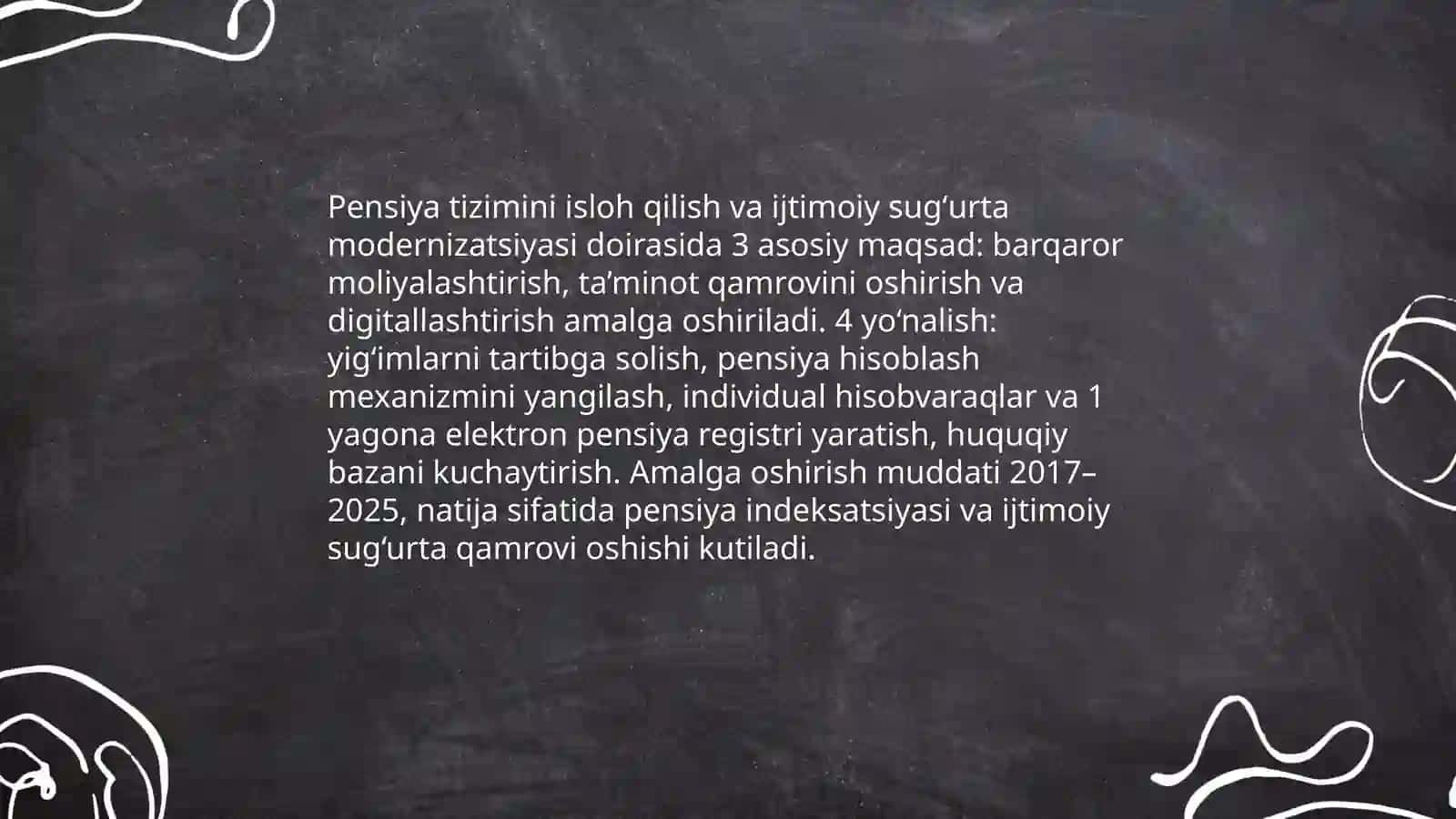Pensiya tizimini isloh qilish va ijtimoiy sugʻurta modernizatsiyasi 3