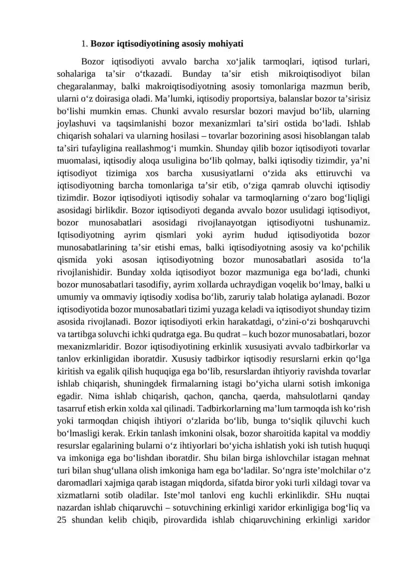 Bozor iqtisodiyoti modellari 3