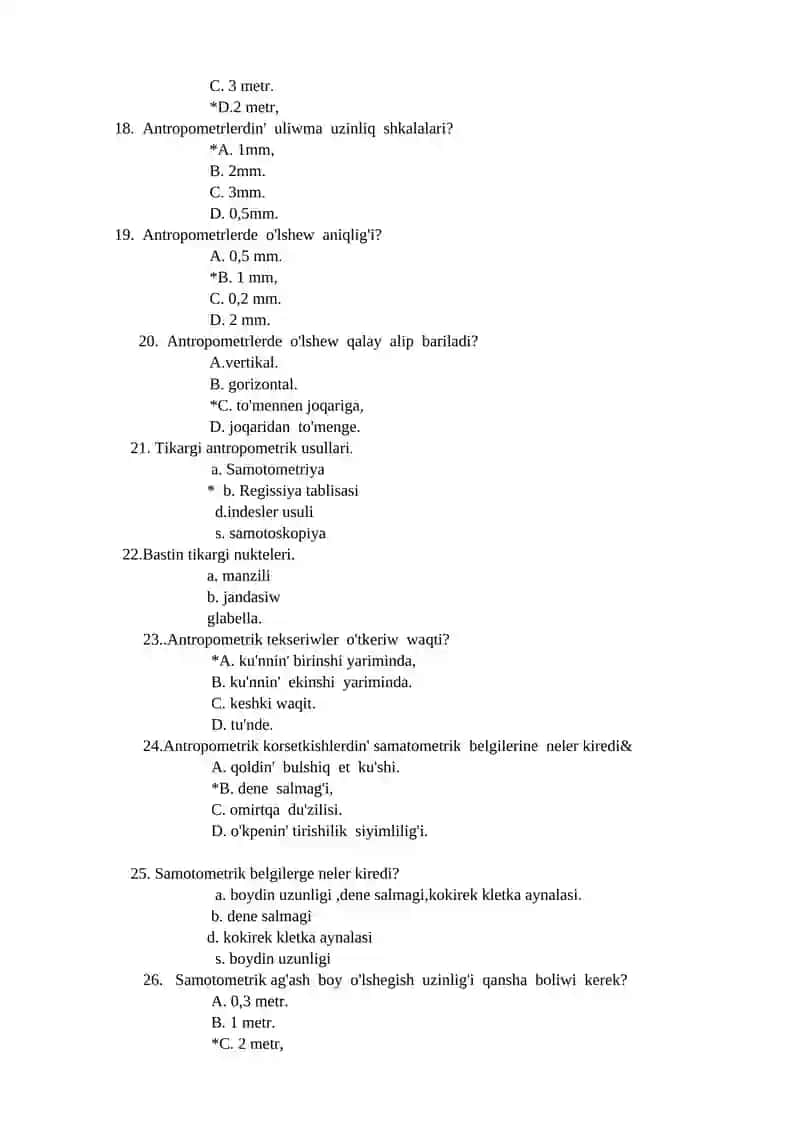 Antropometrik tekseriw usullari balalar ham ospirimlerdin fizikaliq rawajlaniwina baha beriw 3