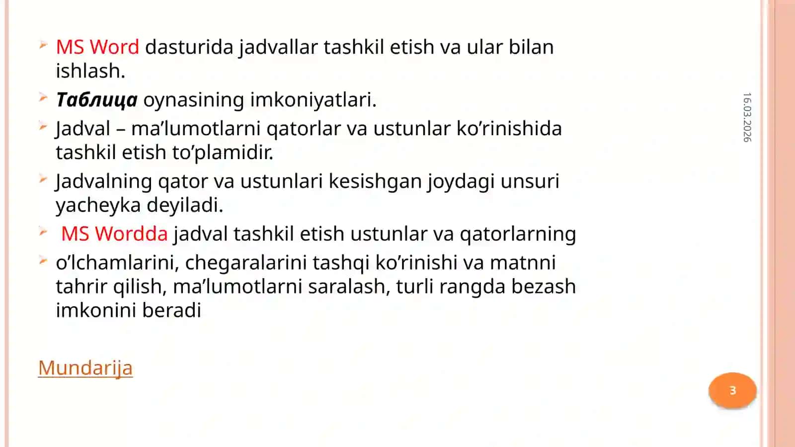 TARIX O’QITISH METODIKASI 3