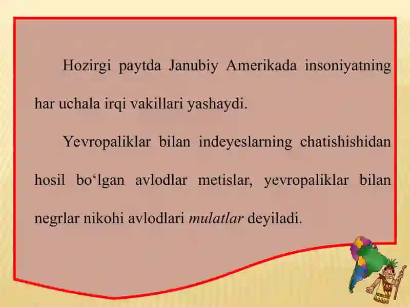 Janubiy Amerika aholisi 3