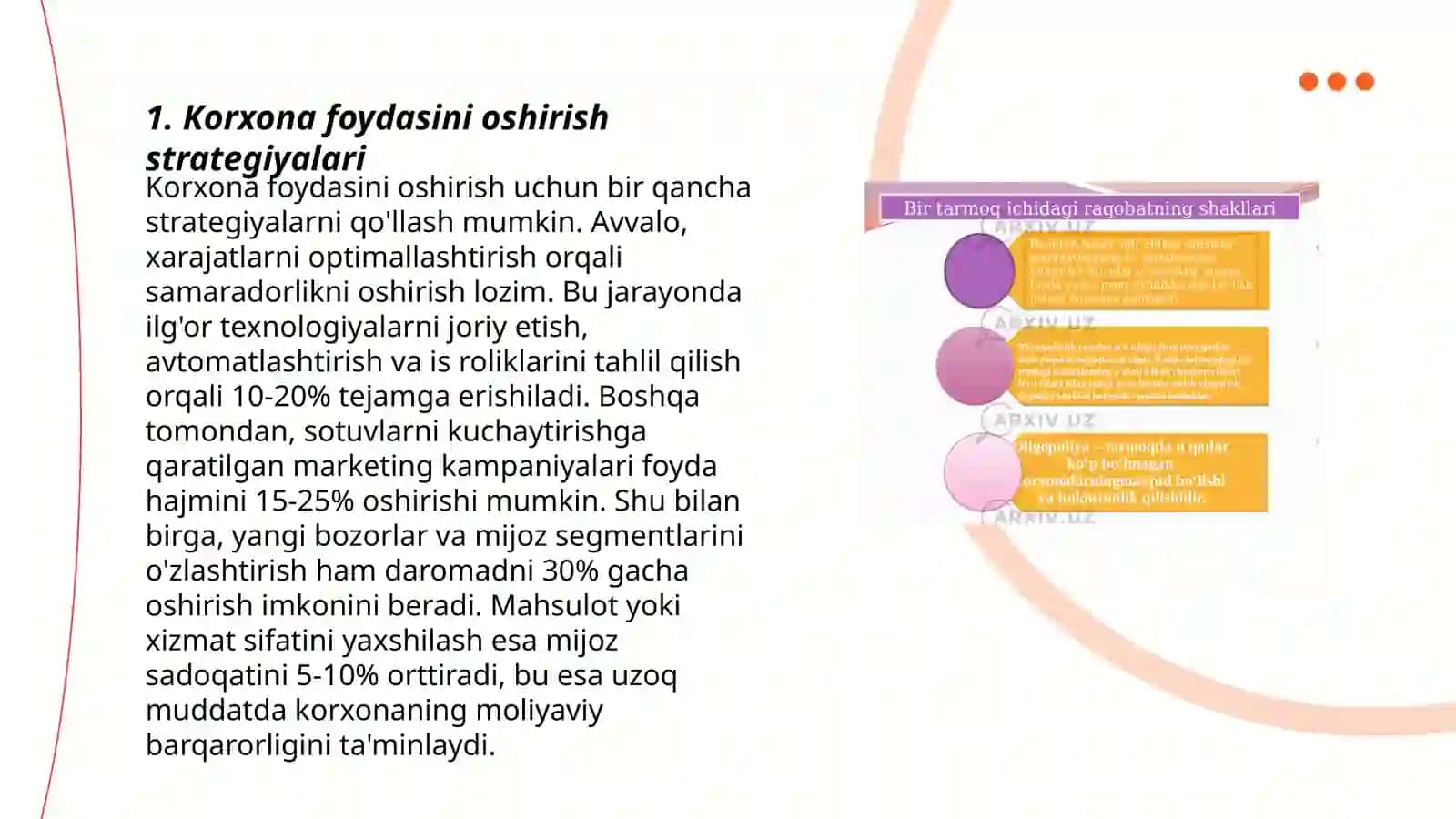 Korxona foydasi va uni maksimallashtirish yoʻllari 3