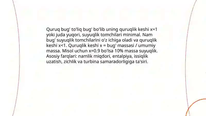 Quruq va nam bug'larning farqi 3
