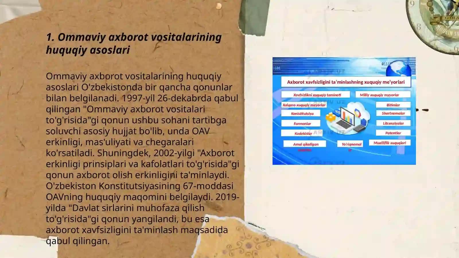 Ommaviy axborot vositalarining huquqiy asoslari 3
