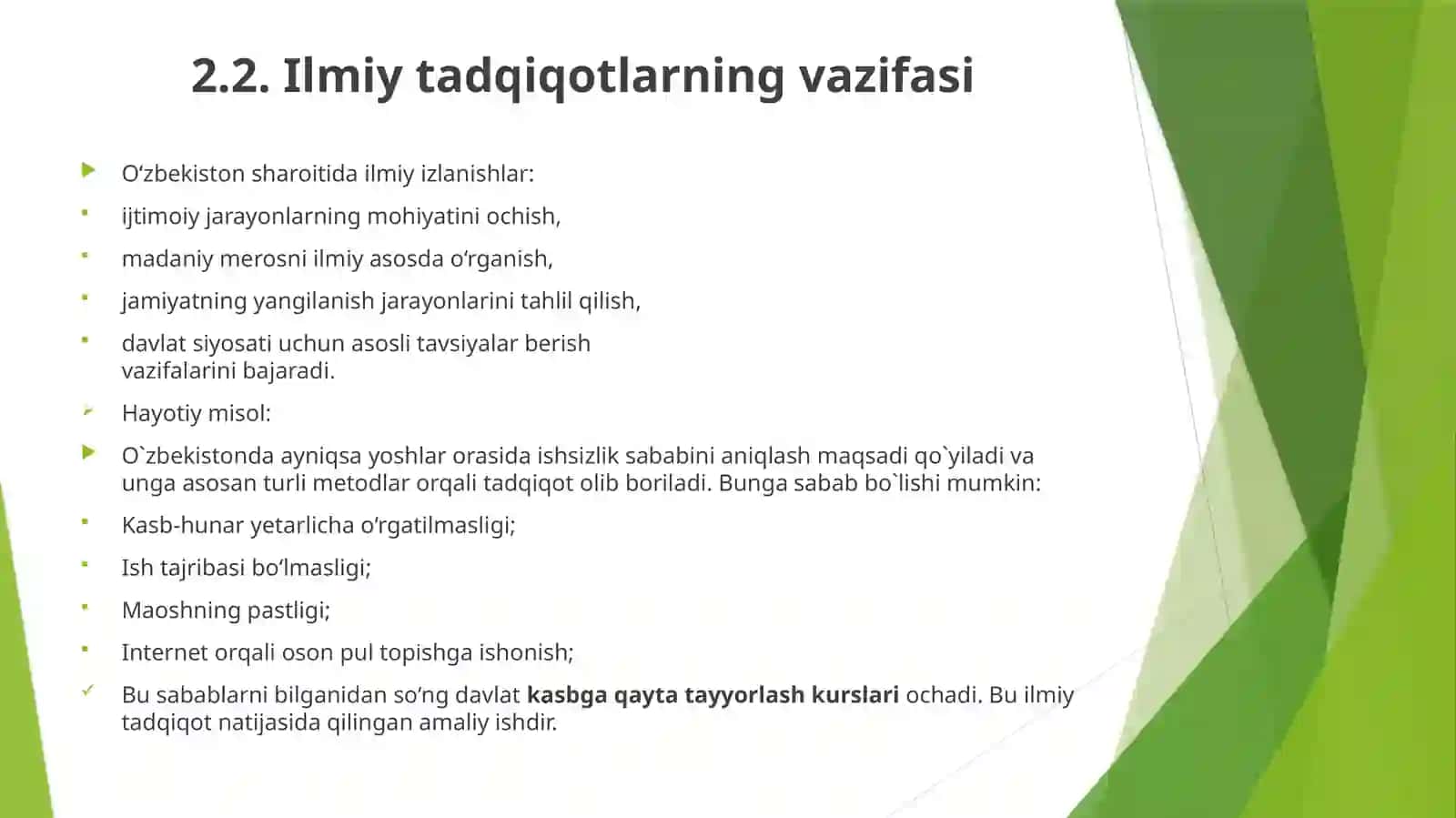 O‘zbekistonning ijtimoiy va madaniy rivojlanishida ilmiy izlanish metodologiyasi 3