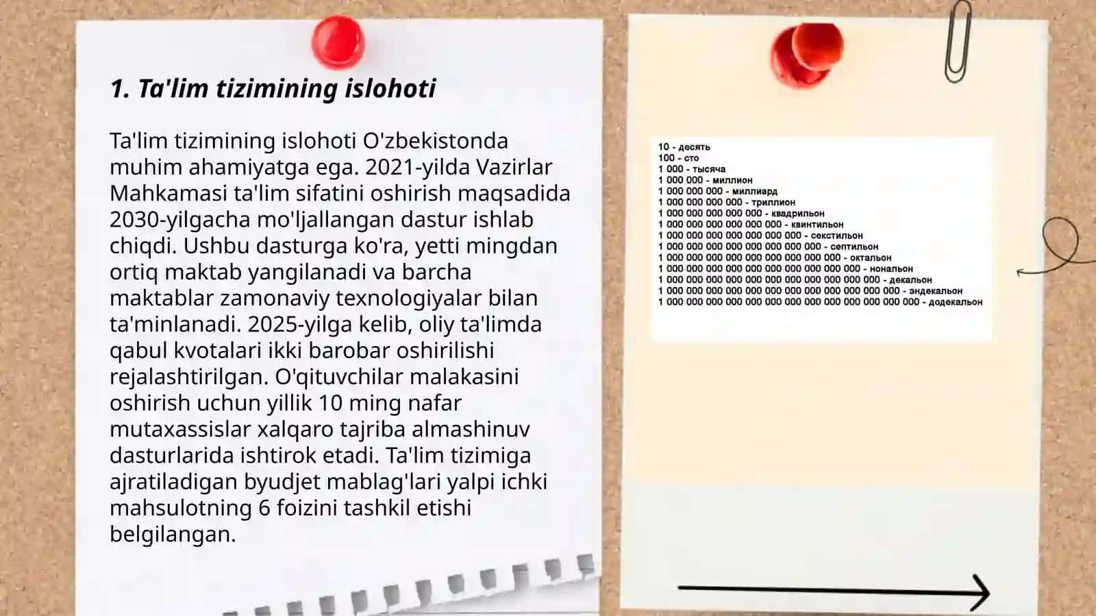 Ta'lim tizimining islohoti 3