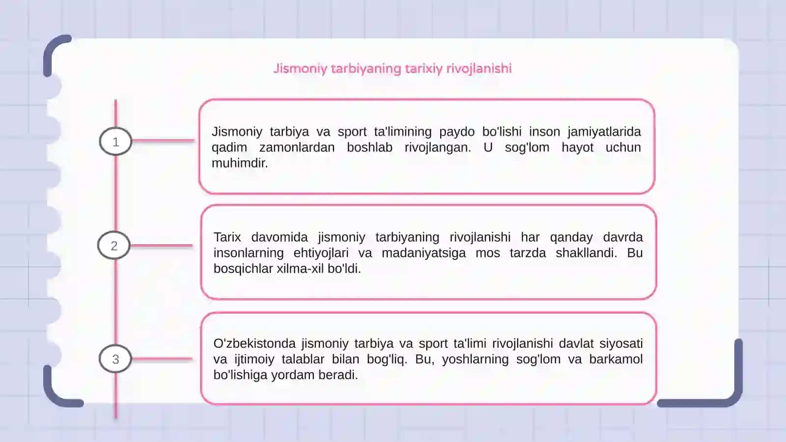 Jismoniy tarbiya va sport ta'limining paydo bo'lishi va rivojlanish bosqichlari 3