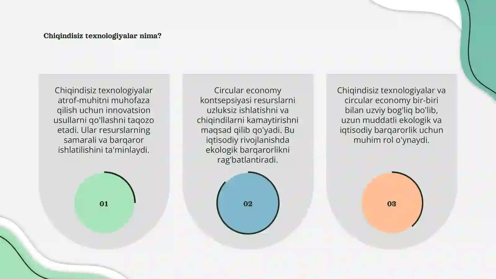 Chiqindisiz texnologiyalar va circular economy kontsepsiyasi 3