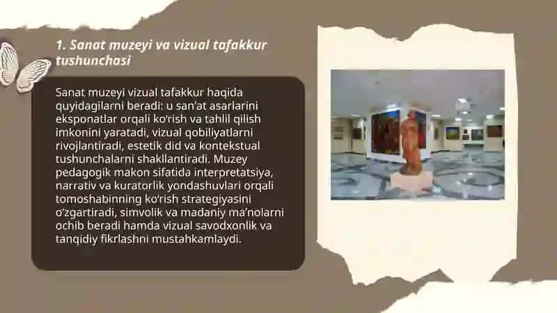 Sanat muzeyi va vizual tafakkur tushunchasi 3