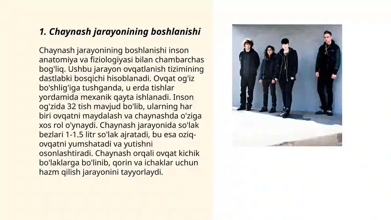 Chaynash jarayonining boshlanishi 3