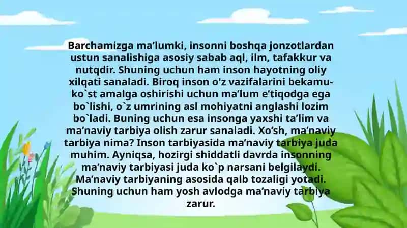 "Matn ustida ishlash" 3