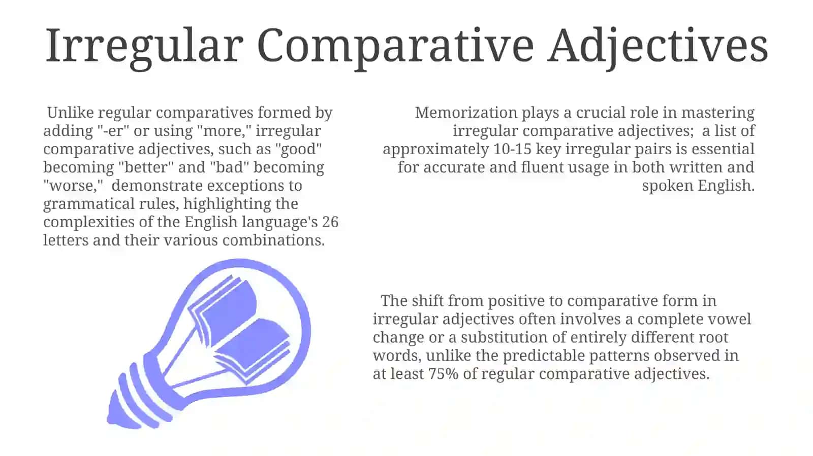 Comparative adjectives 3