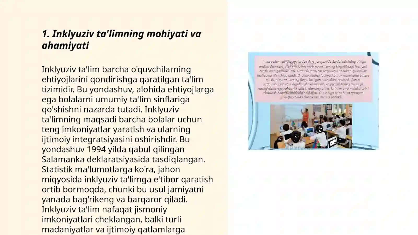 Inklyuziv ta'lim jarayonida pedagogika va axborot kommunikatsiya texnologiyalardan foydalanish 3