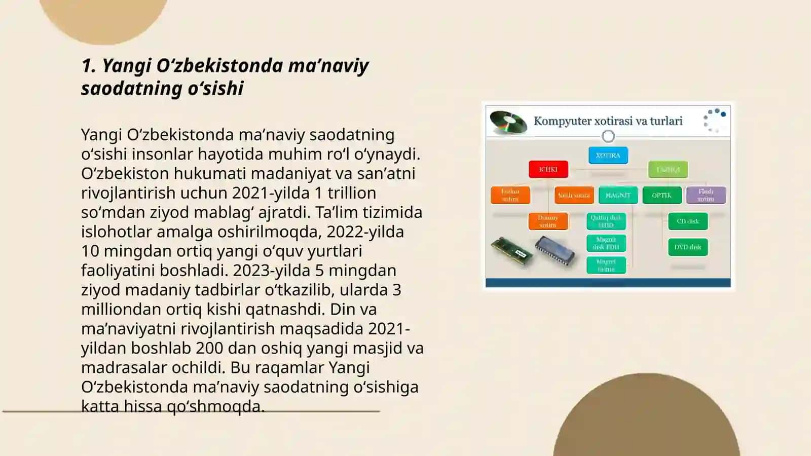 Yangi Oʻzbekistonda amalga oshirilayotgan maʼnaviy oʻzgarishlar 3