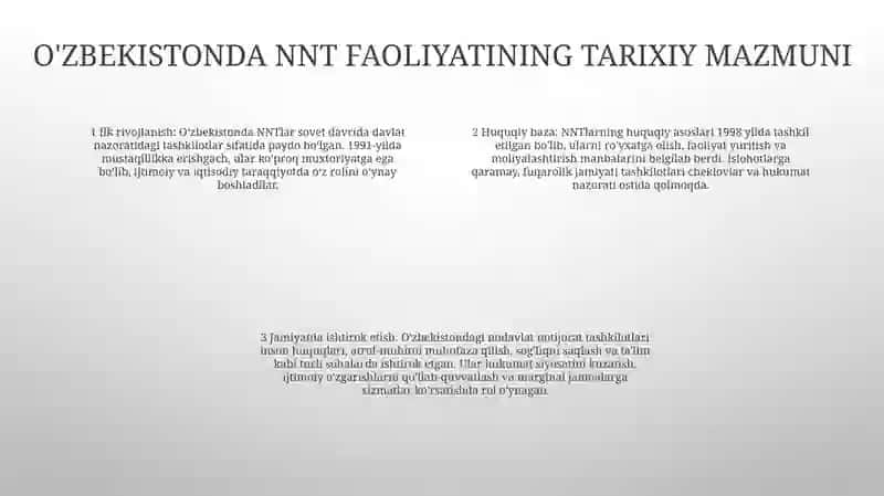 Oʻzbekistonda Nodavlat Notijorat Tashkilotlar Va Ularning Siyosiy Ijtimoiy Hamda Iqtisodiy Jarayonlardagi Ishtiroki 3