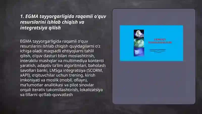 EGMA xalqaro baholash dasturi 3
