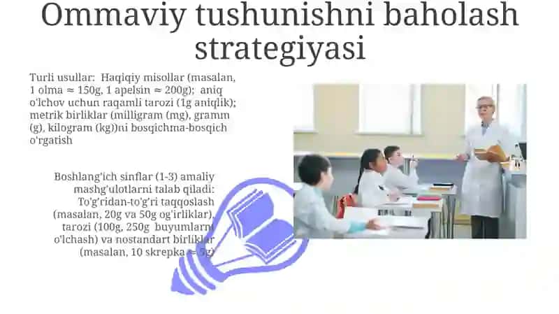 Boshlangʻich sinflarda massa birliklarini oʻrgatish metodikasi 3