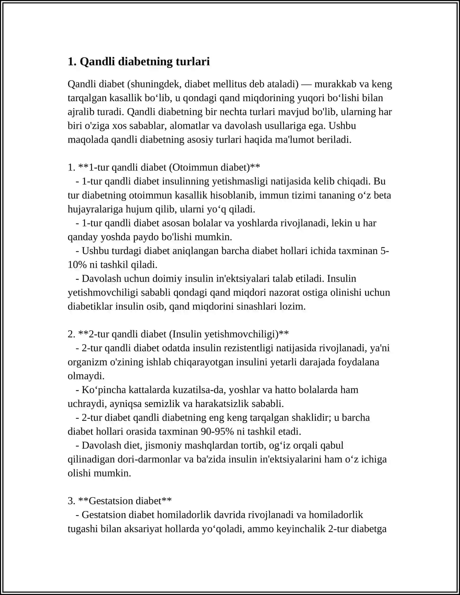 QANDLI DIBET TIPLARINING FIZIOLOGIK ASOSLARI 3
