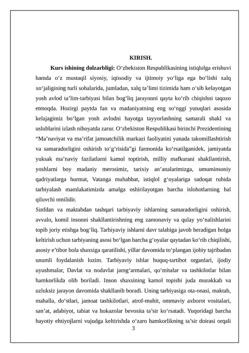 BOSHLANG’ICH SINFDA O’QUV TARBIYAVIY ISHLAR 3