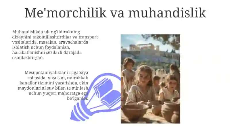 Qadimgi Mesopotamiya xalqlari ma'daniyati 3