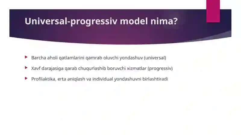 Universal-progressiv modelni qo‘llash: monitoring hujjatlari, elektron hisobotlar va mobil dasturlar 3