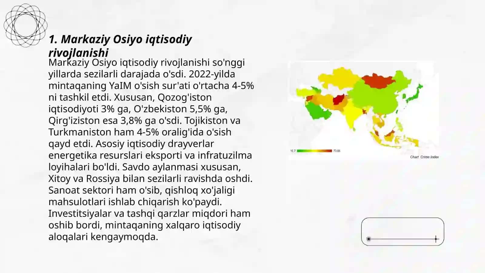 Markaziy Osiyo iqtisodiy rivojlanishi 3