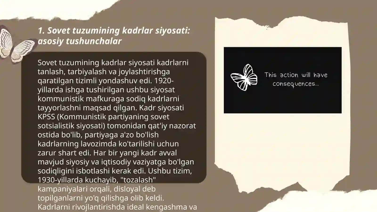Sovet tuzumining 1945-1980 yillarda markazdan kadrlar ko'chirish siyosati va uning oqibatlari 3