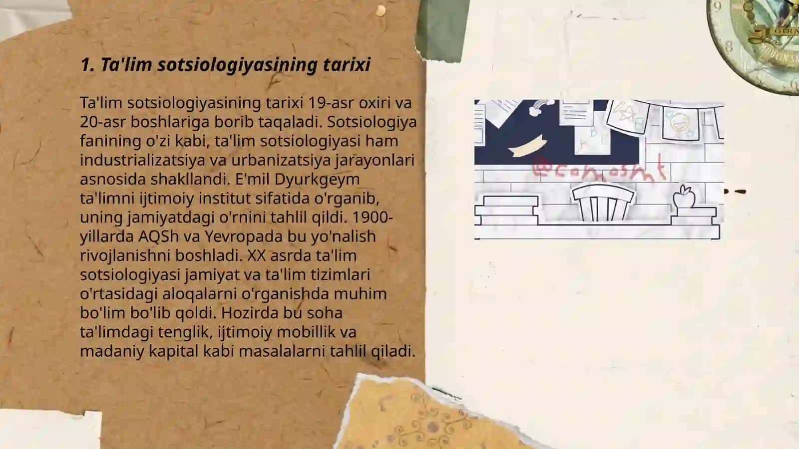 Ta'lim sotsiologiyasining asoslari va shakllanishi 3