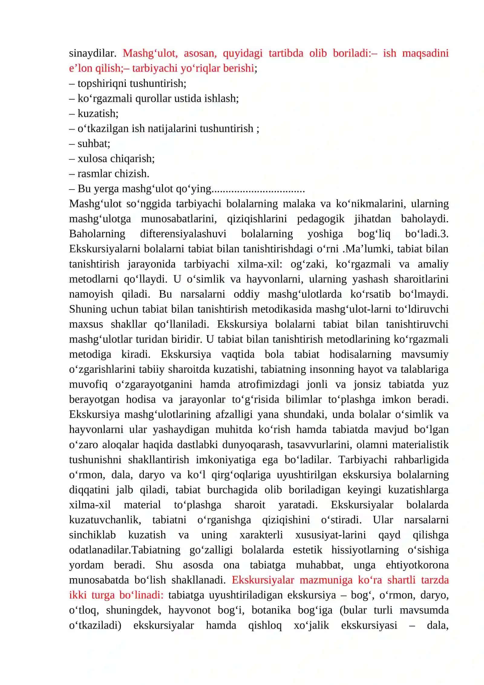 Maktabgacha yoshdagi bolalarni tabiat bilan tanishtirishish shakllari va o‘ziga xosligi 3