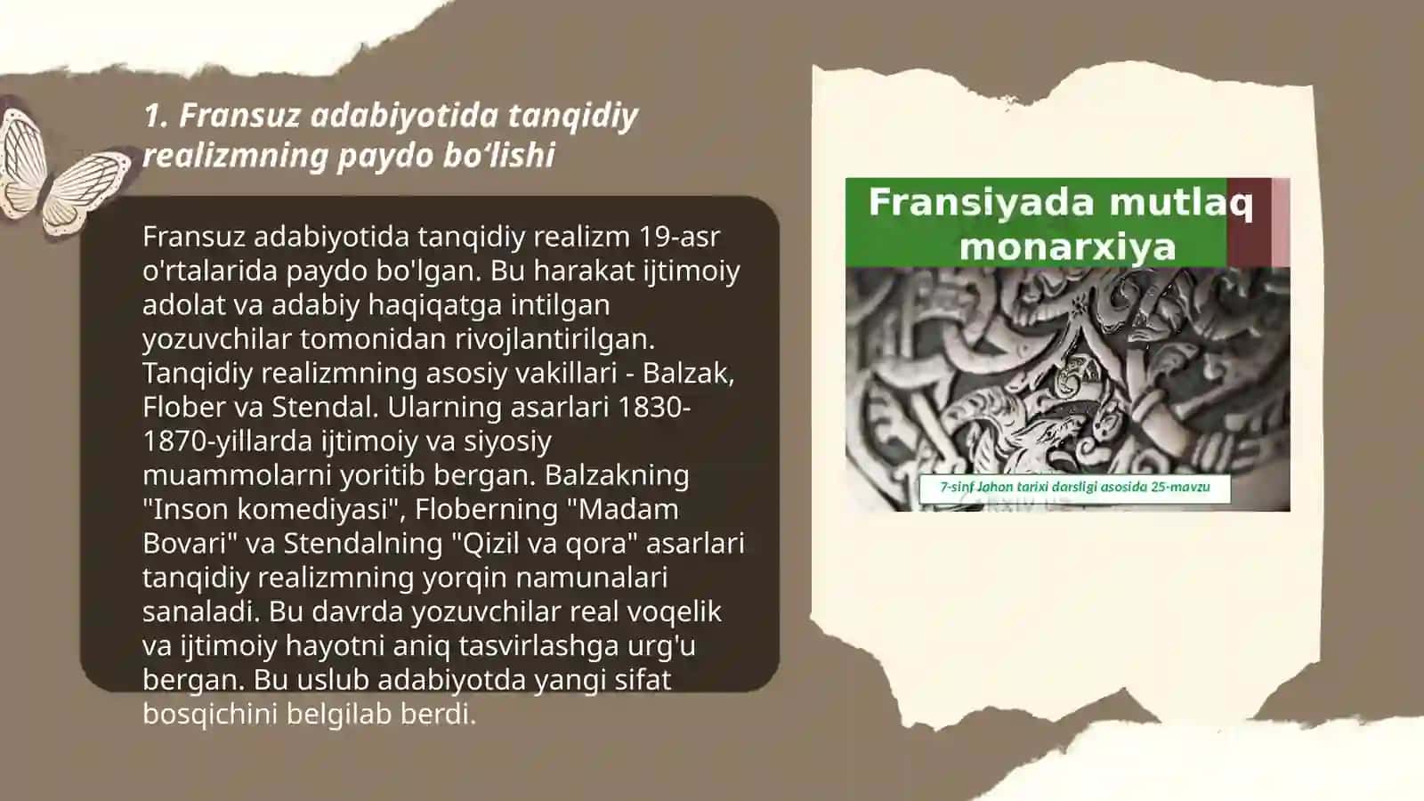Fransiyada tanqidiy rializim adabiyoti 3
