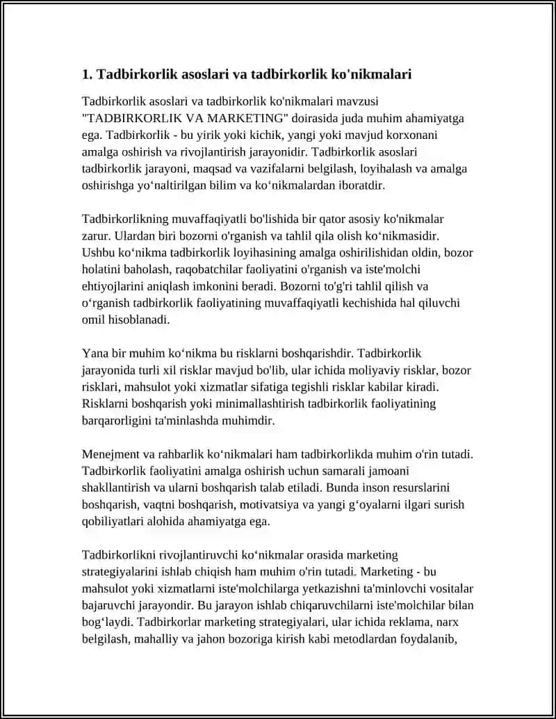 TADBIRKORLIK VA MARKETING 3