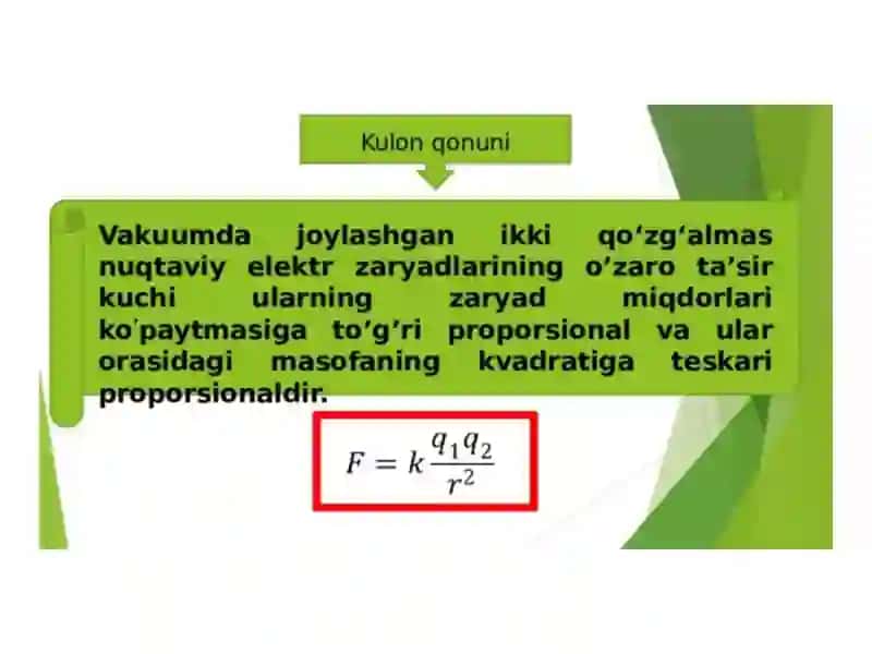 Kulon qonuni 3