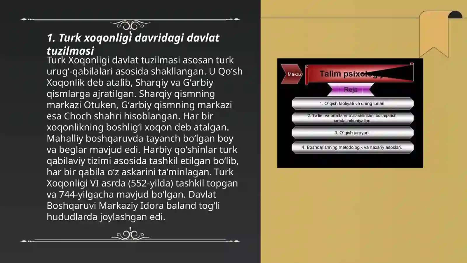 O'zbek davlatchiligini shakllanishi va taraqqiyot bosqichlari 3