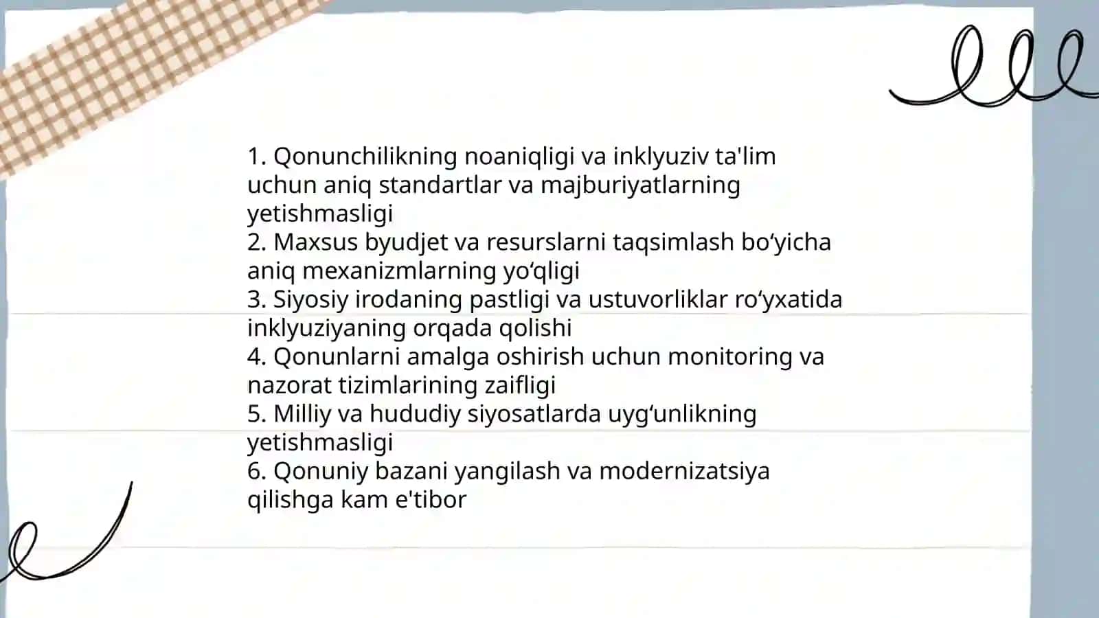 Inklyuziv ta'limni joriy etish muammolari 3
