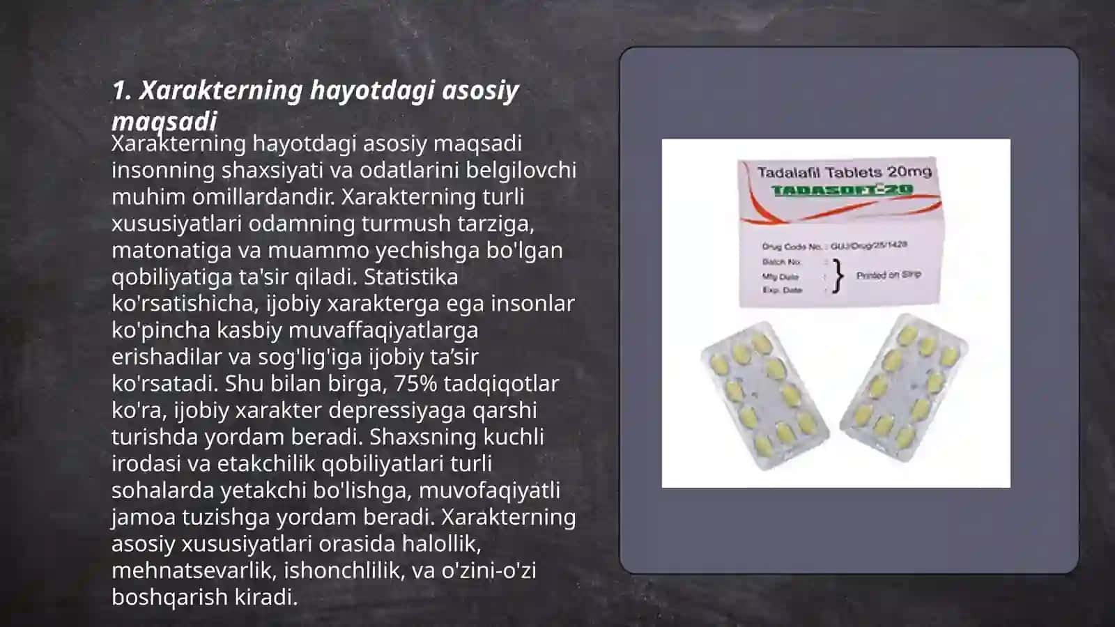 Ssenariy yozishda xarakterning maqsadi 3