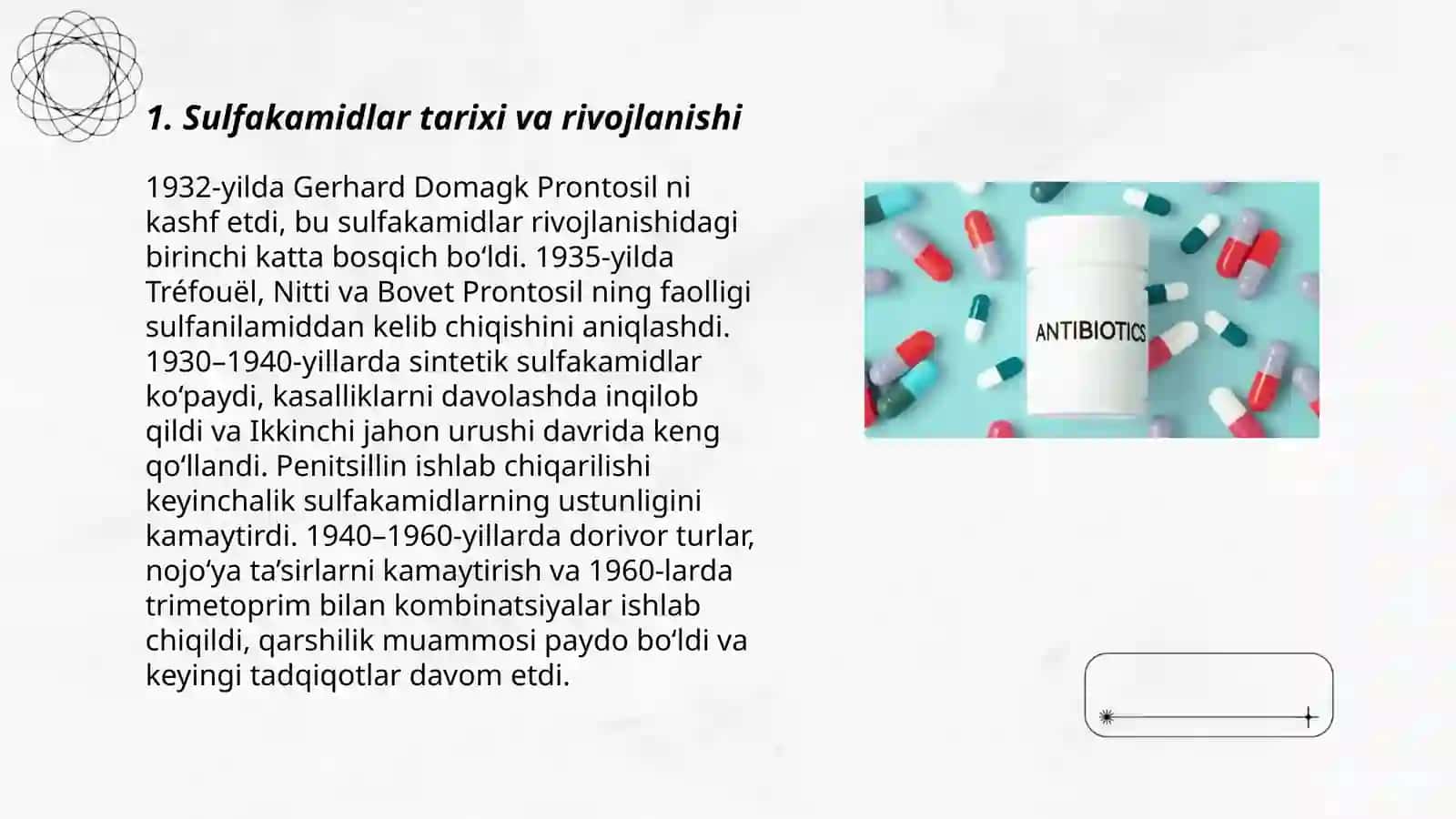 Antibiotiklar Sulfakamid preparatlari 3