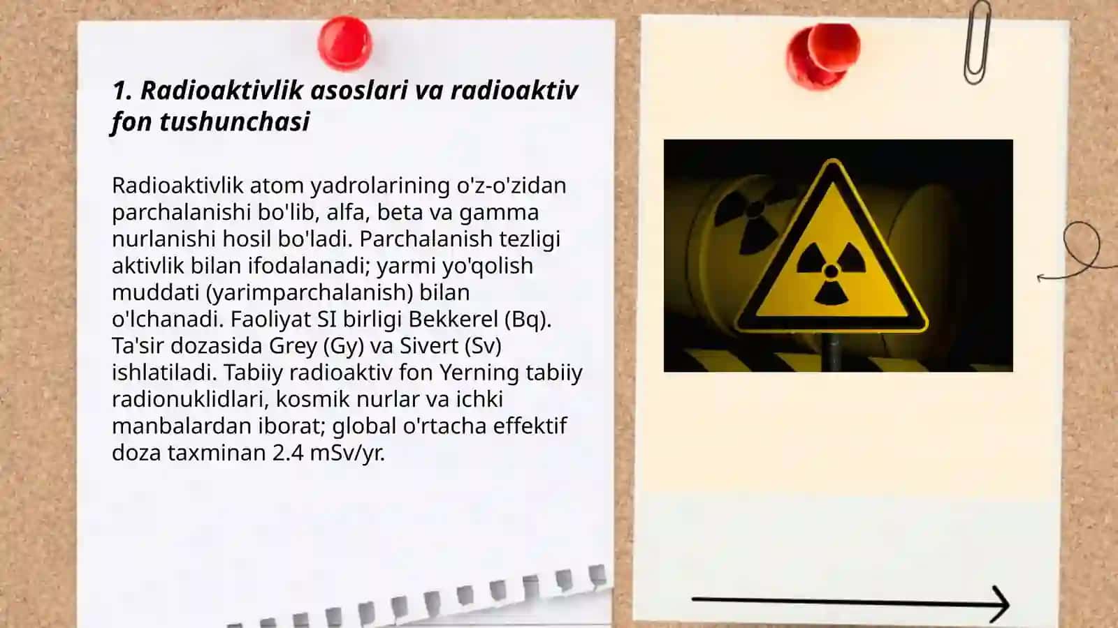 Radioaktivlik asoslari va radioaktiv fon tushunchasi 3