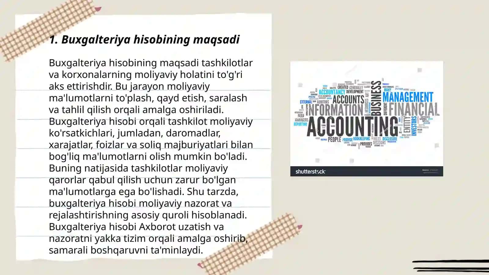 Buxgalteriya hisobini tashkil etish 3