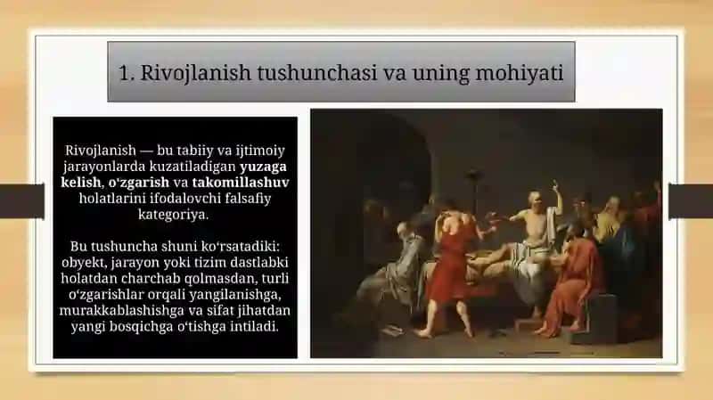 Rivojlanishning umumiy qonunlari va kategoryalari 3