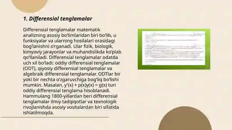 Differensial hisobning tadbiqlari 3