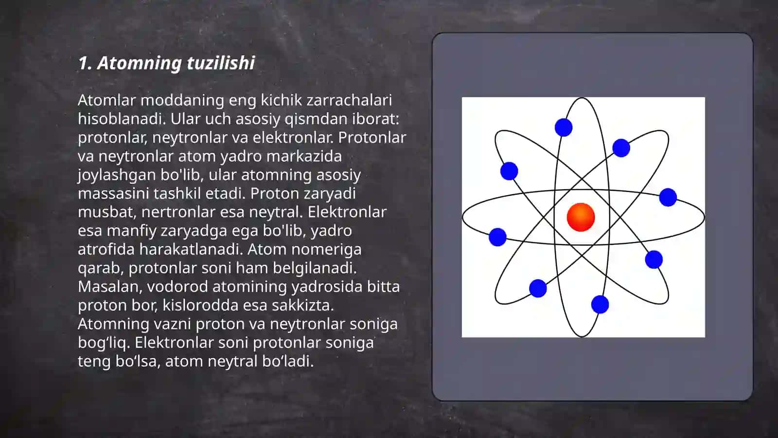 Atomning tuzilishi 3