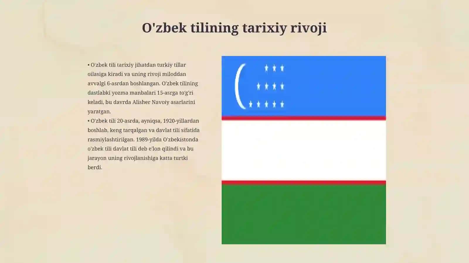 O'zbek tilining taraqqiy bosqichlari 3