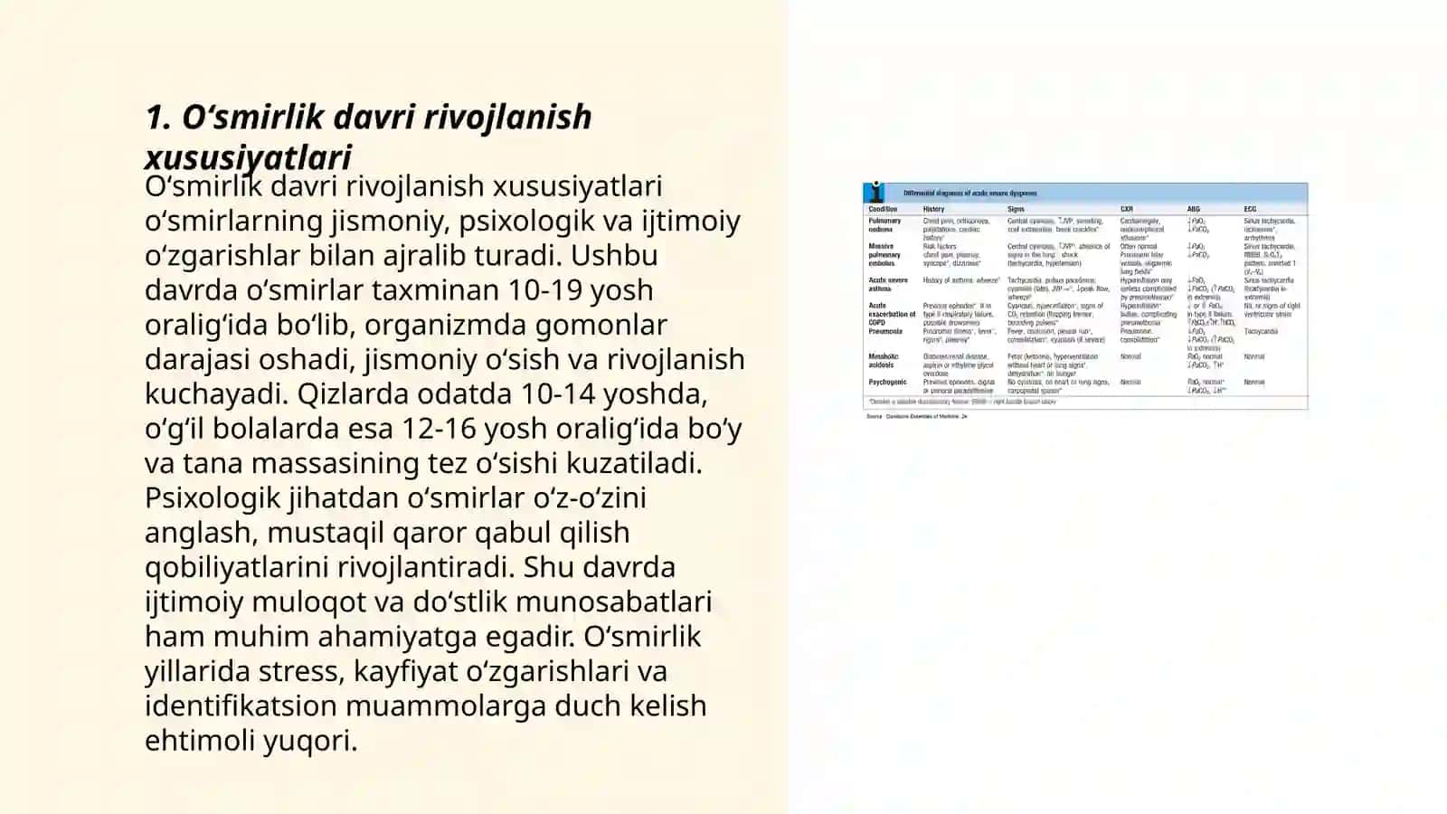 Oʻsmirlik davri yetuklik davri psixologiyasi Gerontoppisxologiyasi Differensial psixologiya individual farqlar 3