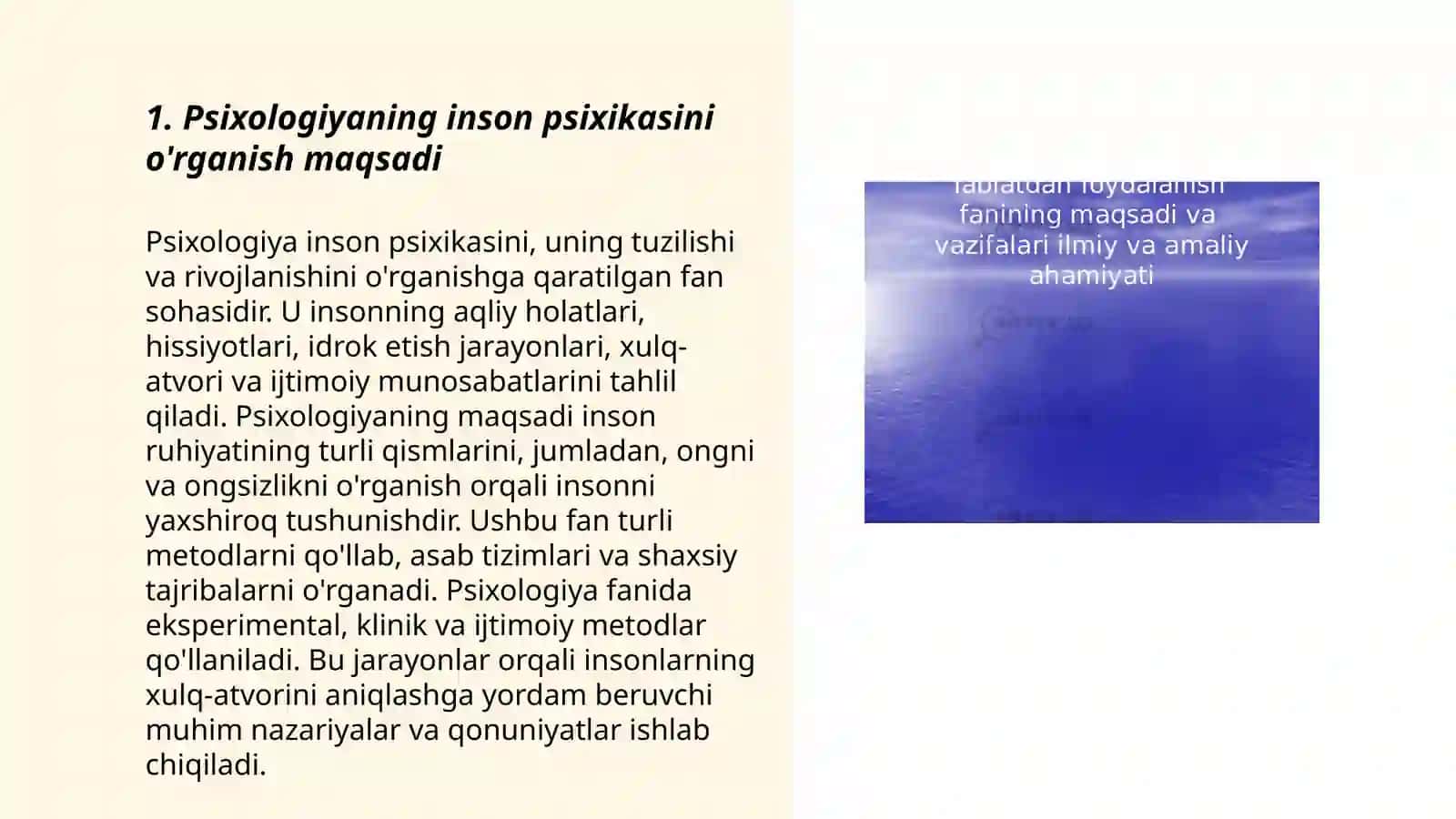Psixologiya fanining maqsad va vazifalari 3