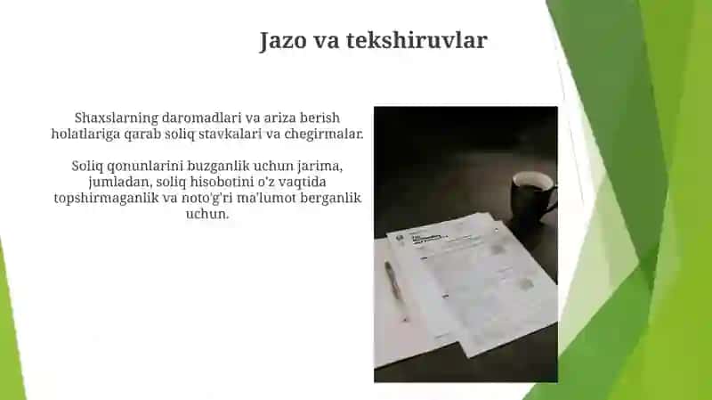 Daromad Soliqlarini O'rganish 3