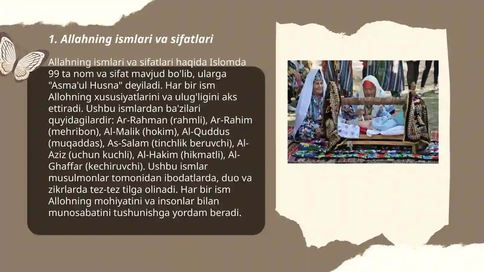 Allahning ismlari va sifatlari 3