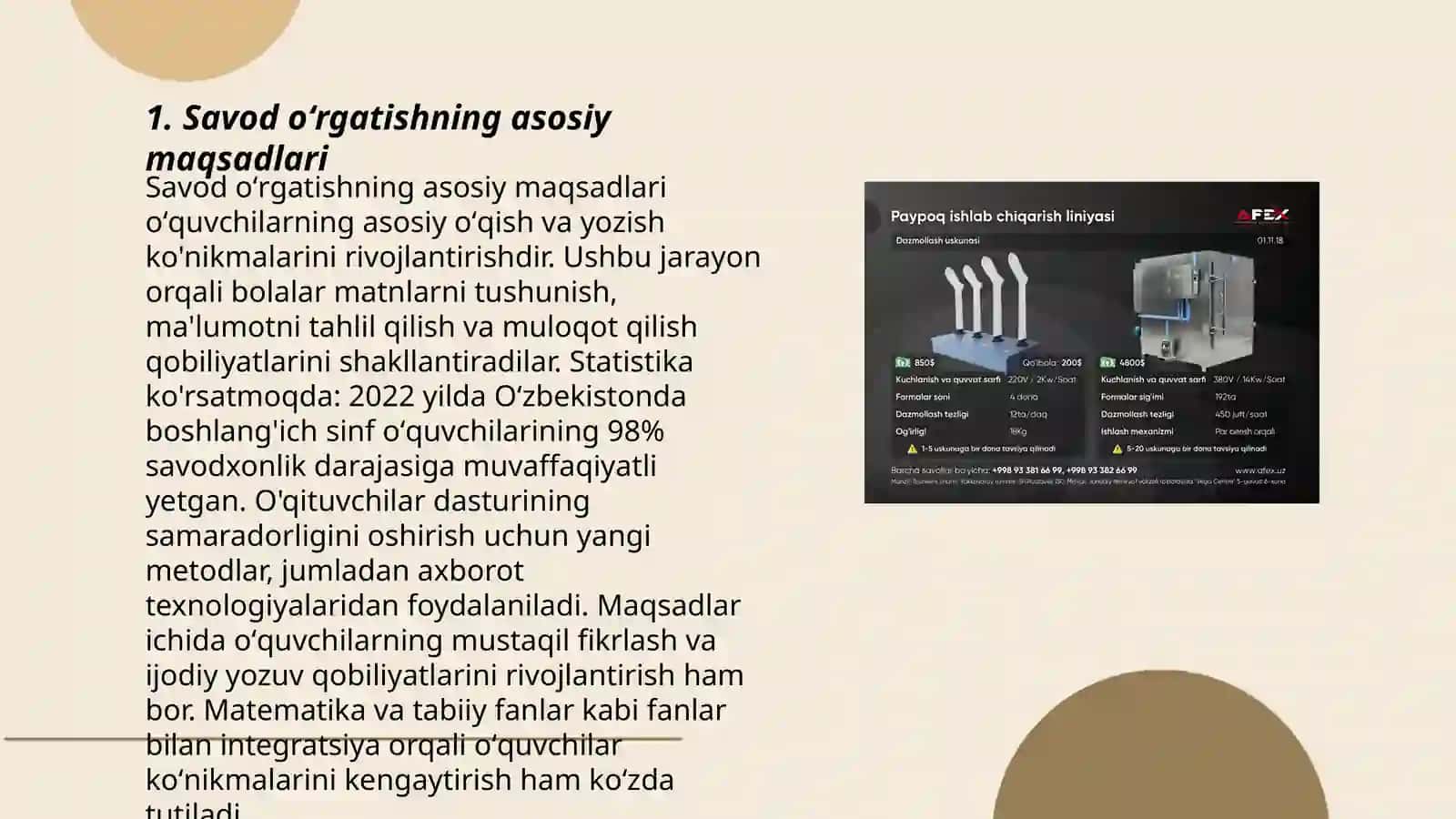 Savod oʻrgatish asosiy davri oʻqish darsi uchun metodik tavsiyalar 3