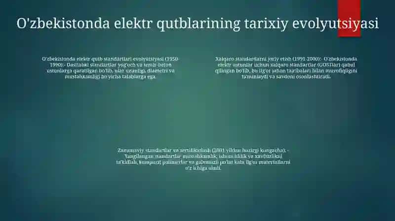 Elektir Stalbalar Ozbekiston Davlat Standarti 3
