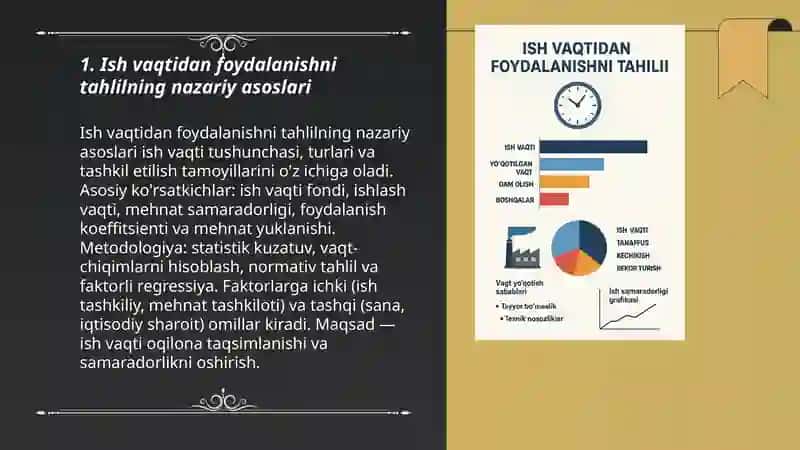 Ish vaqtidan foydalanishni tahlili 3