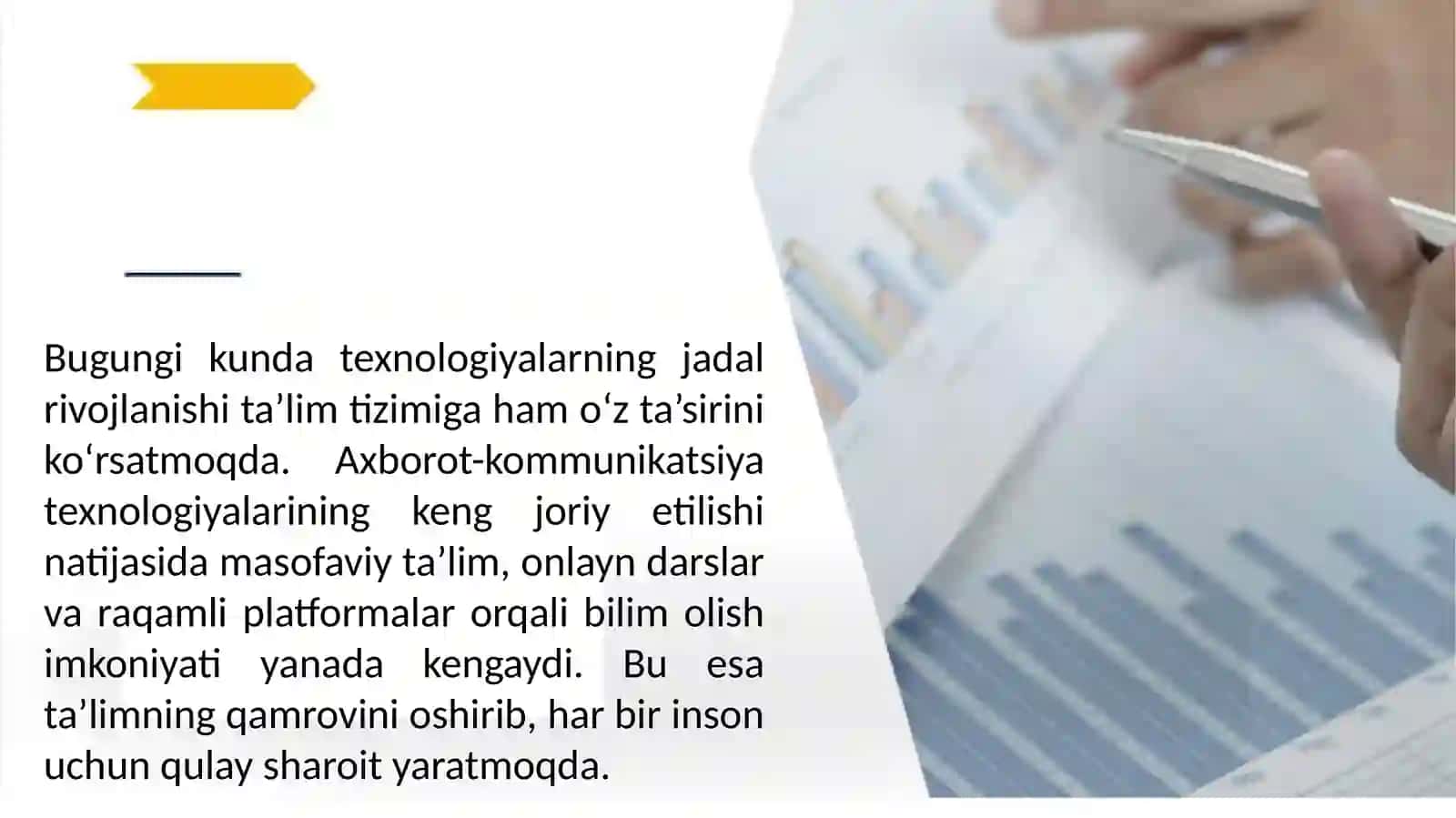 Zamonaviy ta'lim tizimi: Innovatsion metodologiya va texnologiyalar    "Modern Educational System: Professional Pitch Deck". 3